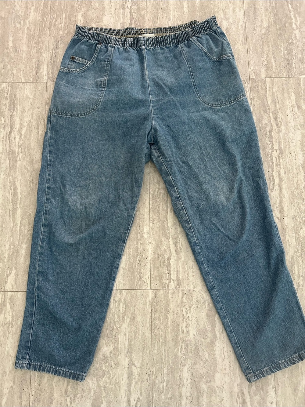 Vintage Cabin Creek Relaxed Elastic-Waist Women’s Pull-On Jeans
